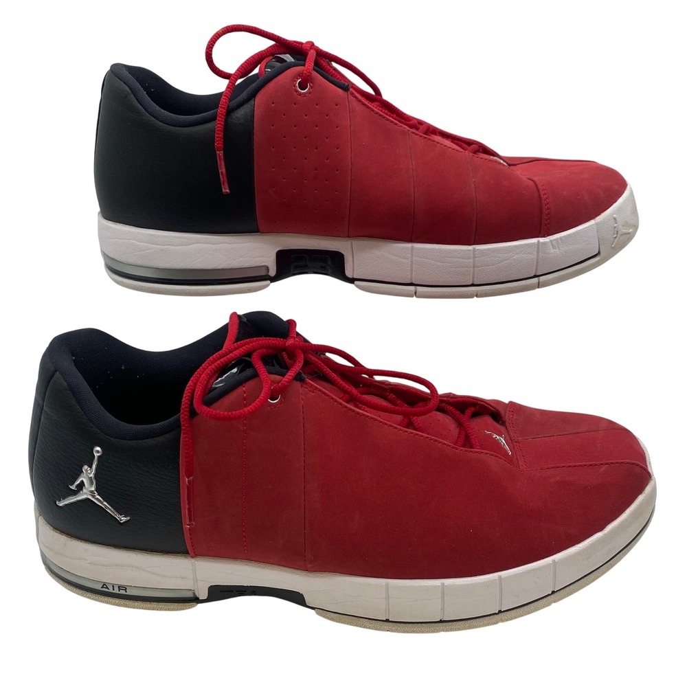 Nike Jordan Team Elite 2 Low Mens 12 Red Black Basketball Shoes AO1696-600